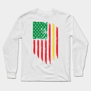 Juneteenth American Flag Long Sleeve T-Shirt